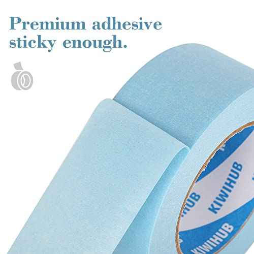 Light Blue Painters Tape,2 inch x 60 Yards - Medium Adhesive Masking Tape for Painting,Labeling,DIY Crafting,Decoration and School Projects