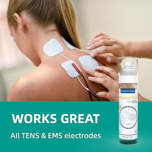 Conductive Gel for TENS Unit Pads, Electrode Gel Extend The Life and Increase Adhesion of Electrodes for Your TENS/EMS Units, Muscle Stimulator (White / 100ml-2)