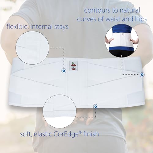 Core Products Corfit LS Lumbar Support Back Brace for Back Pain, Men/Women - White, 4XLarge