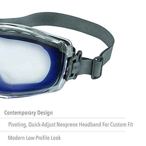 Uvex Stealth +2.0 Diopter Reading Magnifier Goggles with Uvextreme Anti-Fog Lens (S3992X)