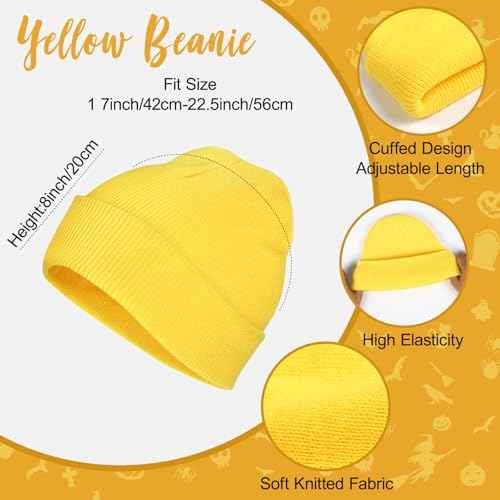 Halloween Costumes Accessories Vintage Steampunk Goggles Yellow Beanie Hat Black Gloves Striped Scarf Cosplay Supplies