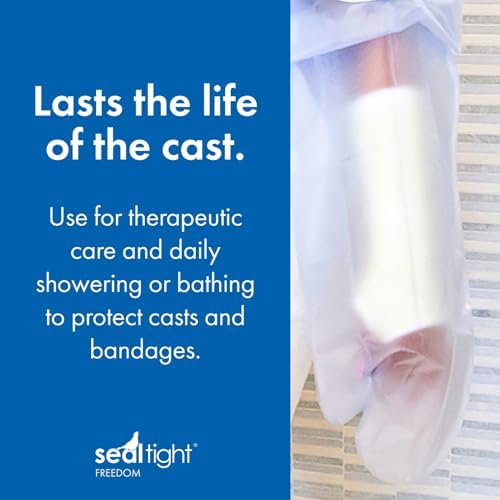 Brownmed Seal-Tight Freedom Cast & Bandage Protector - Waterproof Shower Cover for Arm Casts & Injuries - Universal