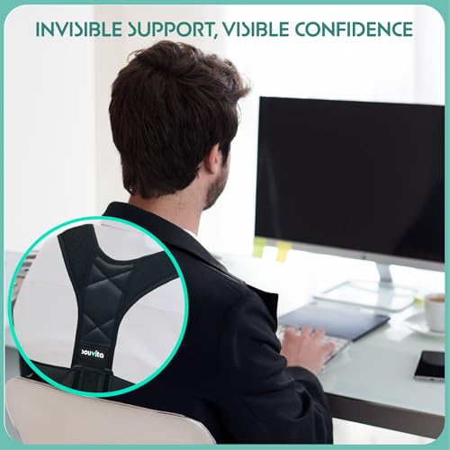 Posture Corrector for Women & Men - Fully Adjustable Back Brace Posture Corrector for Men & Women - Shoulder Brace - Back Straightener - Shoulder Support - Neck, Upper and Mid Spine Support