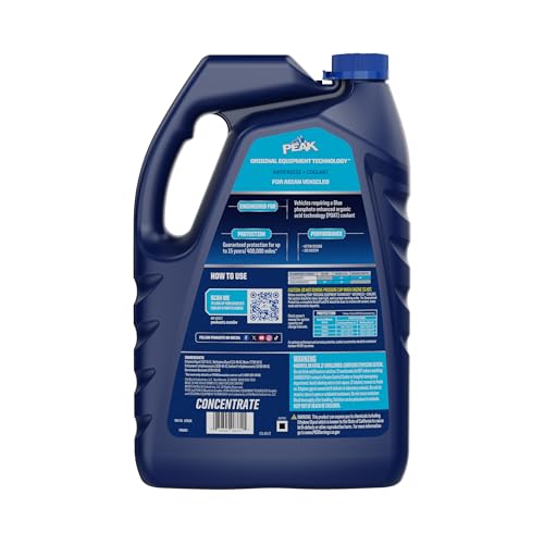 PEAK OET Extended Life Blue Concentrate Antifreeze/Coolant for Asian Vehicles, 1 Gal.