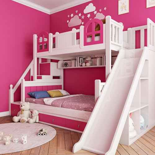 ReWallpaper Fuschia Pink Wallpaper Stick and Peel for Bedroom Girls Kids Room Bathroom Adhesive Dark Pink Contact Paper for Desk Dresser Cabinets Kitchen Appliances Magenta Vinyl Wrap 17.7inx6.5ft
