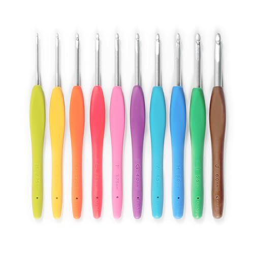 Clover 3672 Amour Crochet Hook Set, 10 sizes