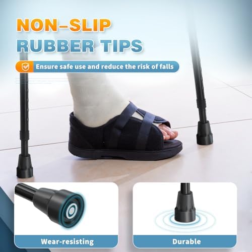 BeneCane Forearm Canes Lightweight Arm Crutch Adjustable Ergonomic Comfortable on Wrist Non Skid Rubber Tips