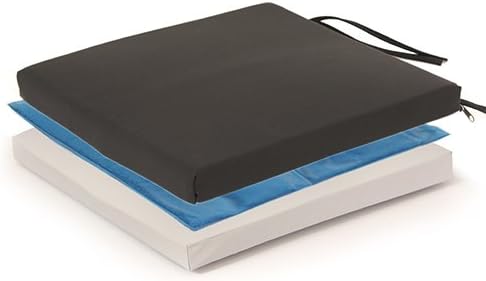 Protekt Breathable Gel Wheelchair Cushion with Straps - 20 x 16 x 3 by Proactive Medical