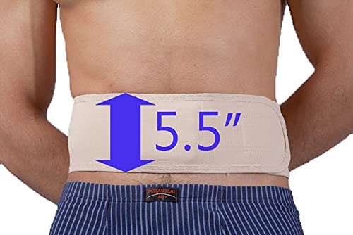 Umbilical Ventral Belt Hernia Reduction Binder With Navel Pad, Abdominal Support for men and women. Hernia support comfort band and bandage. (#8 for Waist Circumference: 55-61 inch(140-155 cm))