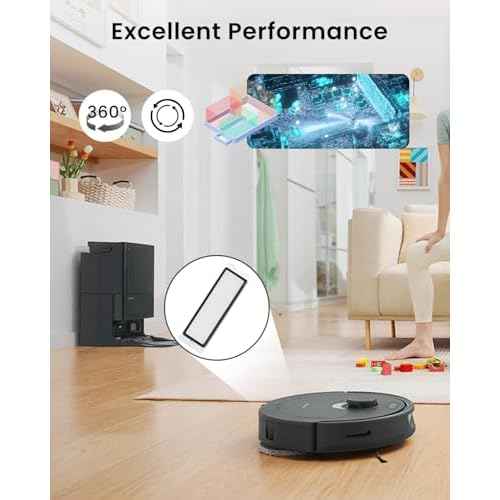 4Pack Filter Replacement Parts Compatible with Roborock QRevo Robot Vacuum Cleaners, High-Efficiency Filters Replacement Parts