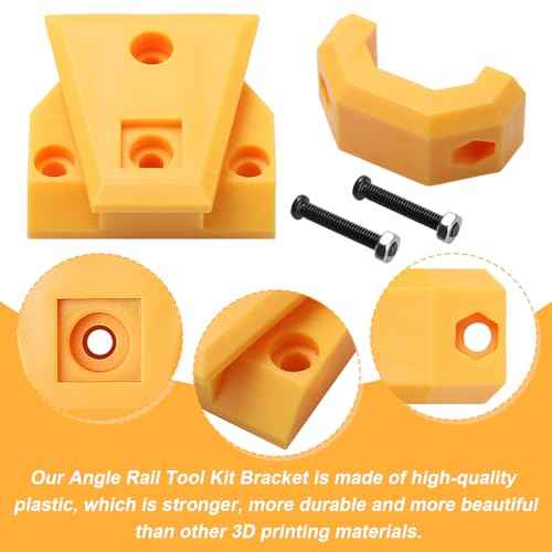 Tool Pouch Mounts (2 Pcs) Fits for Packout Corner Tool Boxes Rail, Pouch Clips for ToughBuilt ClipTech, Yellow
