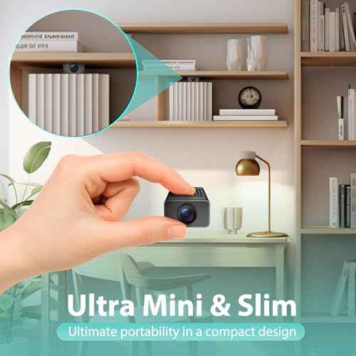 Hidden Camera, Nanny Cam for Home - Mini Nanny Camera with Free Cloud, Instant 3s Quick Setup with HD Dual-Screen Preview, Motion Detection, Works Online & Offline for Baby, Pet Monitoring