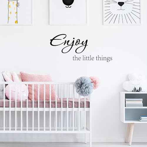 Enjoy The Little Things Vinyl Wall Decal Quotes Saying Home Decor Stickers