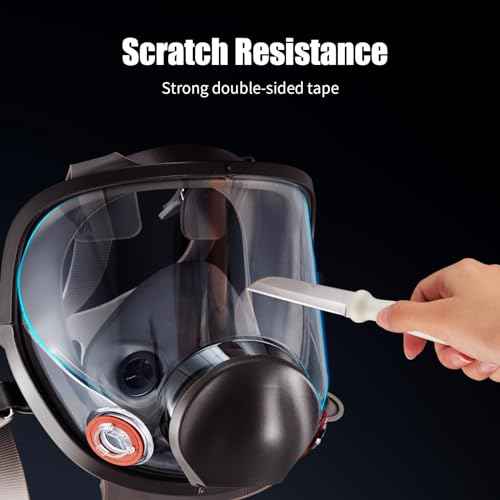 Frienda 100 Pcs Peel off Lens Cover Shield Respirator Mask Protective Cover Compatible with 6885, 6000, 6700, 6800, 6900 Series