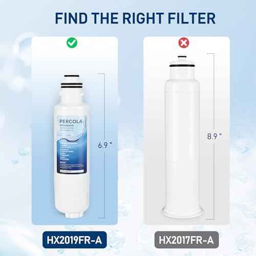 HX2019FR-A Water Filter Replacement, Compatible with Hisense HX2019FR-A, HX2019F-A, HRM260N6TSE, HRFD560SW, HRCD585BW, HRFD634BW, HRCD650BW, HRCD586TBWB and Mora MRM260N6TSE (2 Pack)