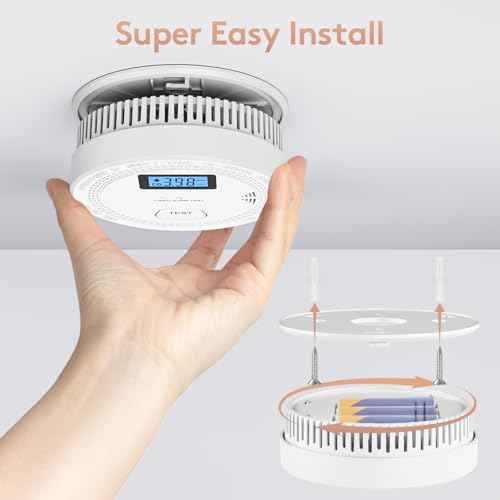 2 Packs, 2 in 1 CO & Smoke Detectors,Carbon Monoxide Detectors,Smoke Detector Battery Powered,£¨Include 3 * 1.5V AA Battery£©,85 db Smoke Alarm,Fire Alarm,Easy Install,Portable