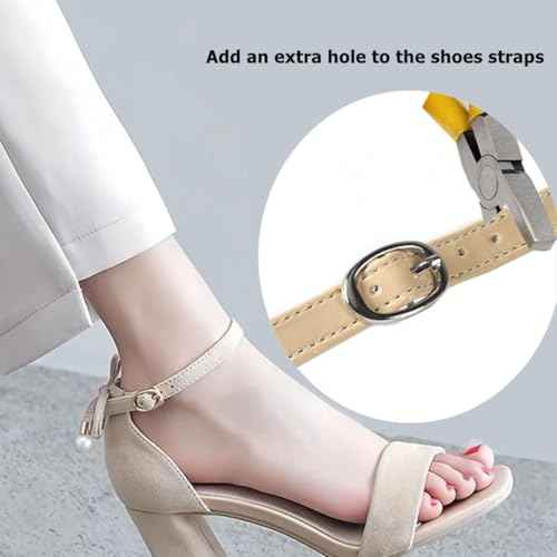 Hole Puncher for Shoe Strap Watch Band Thin Leather Hole Punch Tool Pliers 2mm Small Round Holes Punch Kits for Crafting,DIY,Fabric