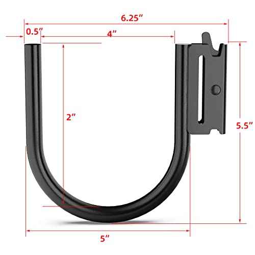 4PCS Heavy Duty E Track J Hooks£¬Large Steel 5" J Hook E Track Accessories for Enclosed Trailer,Workshop & Garage,Maximum Load 1400 Pounds(1/2" Diameter Solid Steel)