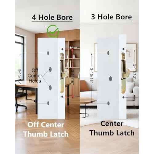 Offset Sliding Patio Door Handle Set with Mortise Lock & Keys | 45¡Æ Keyway | Fits 1-3/8" to 2" Doors | 3-15/16" Hole Spacing | Zinc Alloy | Non-Handed | Matte White Diecast