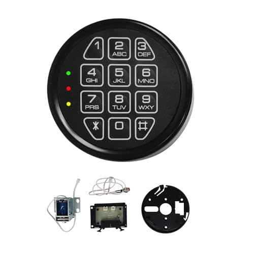 Replacement Fireproof Keypad with Solenoid Lock, Programmable Electronic Keypad.