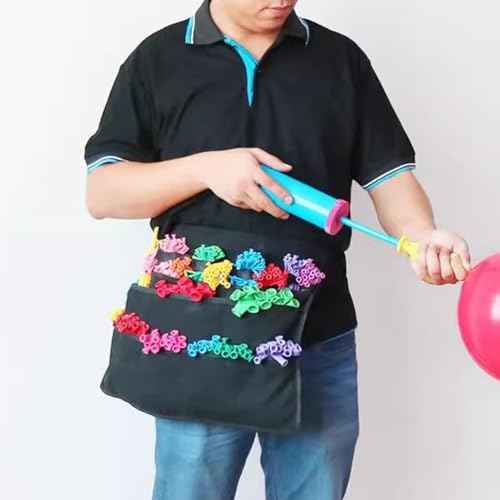 Multi-Pocket Organizer Bag - Portable Workbag for Balloon Entertainer and Clown - Multifunctional Tool Waist Bag for Balloon Twister