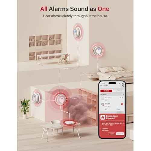 X-Sense Smart Smoke and Carbon Monoxide Detector Combo, Battery-Operated (Not AC Hardwired) Interconnected Combination Smoke Carbon Monoxide Detector, Base Station Required, SC07-MR, 1-Pack