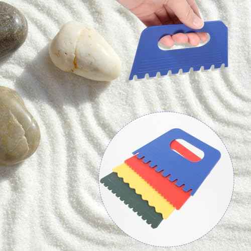 8 Pack Texture Tools for Plaster Plastic Paint Scraper Tool Art Paint Scrapers Kit Textured Art Putty Scraper DIY Graffiti Oil Painting and Drawing Plaster Texture Tools for Texture Art on Canvas