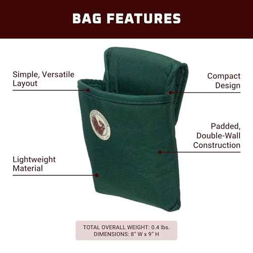 Occidental Leather Nylon Universal Bag - Green - 1 Pocket - Durable, Compact Design - Made in USA