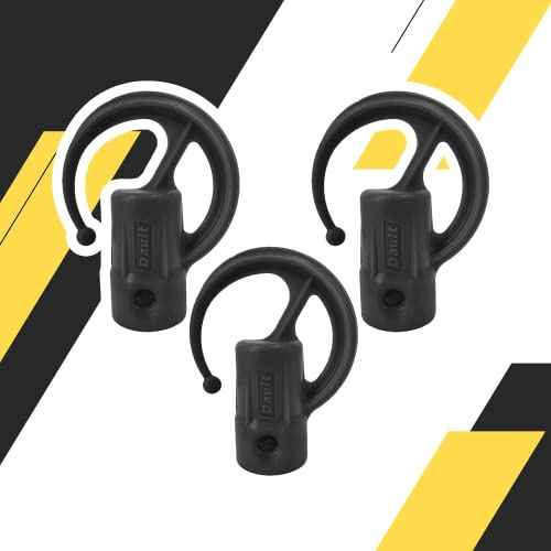 DAULT American-Made Heavy Duty Garage Storage Hooks for Dewalt Attachments | Tool Holder Hangers | Wall Mount Utility Hooks | Set of 3 | Made in U.S.A. (Patented)
