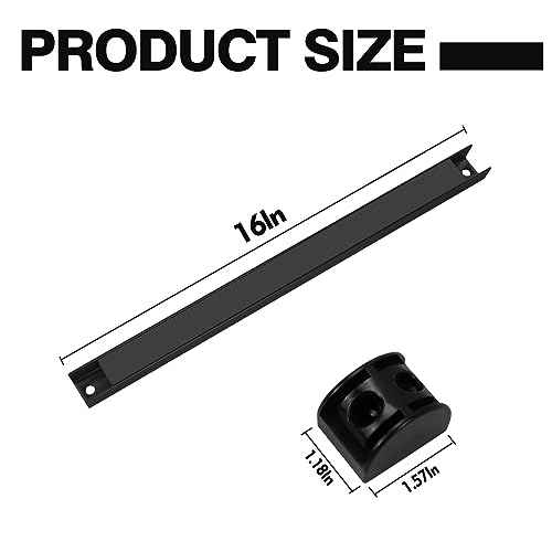 5 Pack Magnetic Tool Holder, Magnetic Strips Tool Magnet Bar PVC Coated for Garage Tool Organizer 16 In