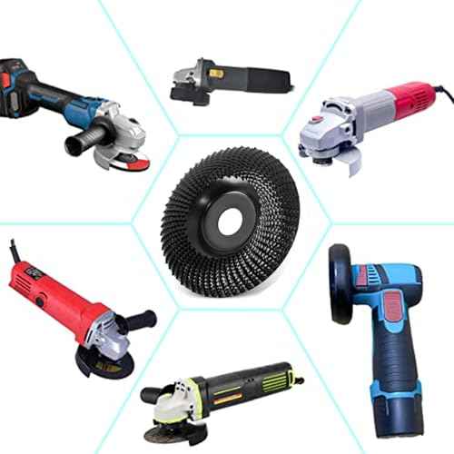 Wood Carving Disc 4 1/2 Inch for Angle Grinder Grinder Wheel Disc,Wood Shaping Grinding Wheel with 7/8¡± to 5/8" Arbor