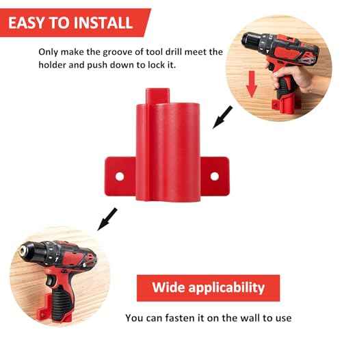 12Pack M12 Tool Holder For Milwaukee Tool Mount Power Tool Hanger Wall Mount Drill Organizer With Screws For Milwaukee M12 12V Tools (No 3D Printed)