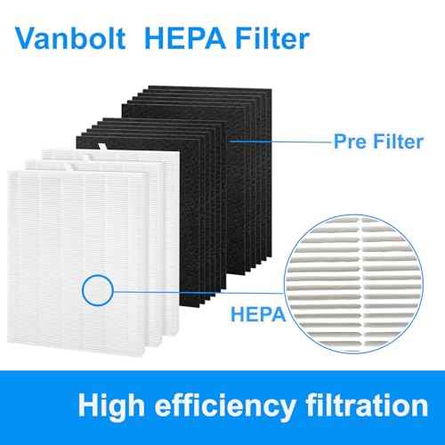 3+12 D360 Filter Replacement D3 Compatible with Winix D360 Air Purifier,Part # 1712-0101-02 Model£¬D360 HEPA Filter Replacement 3 True HEPA Filters + 12 Activated Carbon Pre-Filter. (3+12Set)