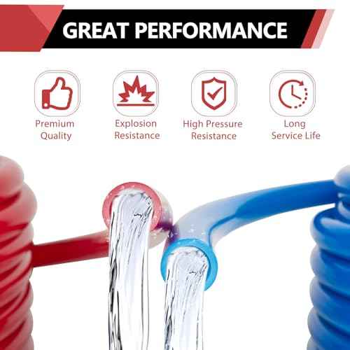 EFIELD 1/2-inch 2 x50 ft Pex-b Pipe/Tubing, NSF Certified for Potable Water, Hot/Cold Water, Blue & Red 100 ft Length for Plumbing and Heating Applications, with Pipe Cutter,(AB-2-50)