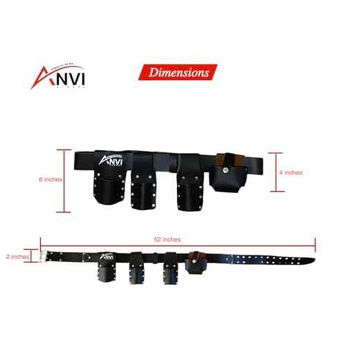 Scaffolding Belt | 5-Piece Top Grain Leather Scaffold Belt | scaffold tool belt | scaffolding tool belt