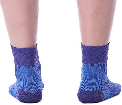 Doc Miller Ankle Brace for Women & Men – Foot Compression Sleeve, Toeless Wrap & Support for Pain Relief, Plantar Fasciitis, Achilles Tendonitis & Injury Recovery, 1 Pair