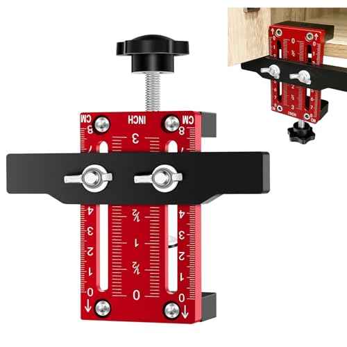 Cabinet Door Installation Positioners, Installation Jig for Cabinet Door, Aluminum Adjustable Mounting Jig Positioning Tool, Cabinet Door Positioning tool Compatible for Most Cabinet Doors