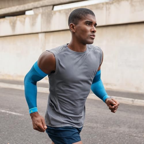 Bauerfeind Sports Compression Arm Sleeves - Gradient Compression Improves Oxygen/Blood Circulation - 1 Pair