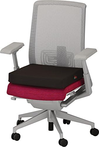 NOVA Medical Products Gel & Memory Foam Seat & Wheelchair Cushion in 8 Sizes (from 16” x 16” to 18” x 24” Extra Wide), Comfortable & Durable Everyday Seat Cushion with Removable Water Resistant Cover, 2” or 3” Thick, Black