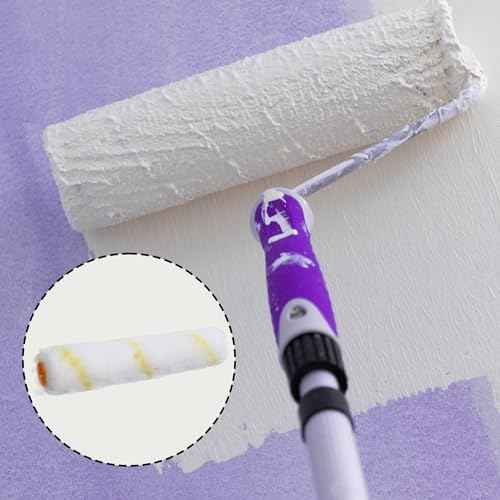 10PCS 6 Inch Paint Roller Covers, Microfiber Paint Roller for Painting, Walls, Ceilings, Clean Stains