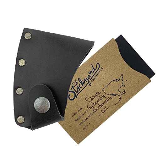 Hatchet Blade Cover Handmade from Full Grain Leather - Protector Case Cover, Small Axe Blade Safety Sleeve, Camping Accessory, Lumberjack Outdoor Essentials