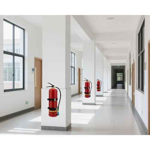 Fire Extinguisher Mount,Wall Hanging Bracket,Fire Extinguisher Holder for Home, Car, RV, Truck, Mini Fire Extinguishers (5LB red 1Pcs)