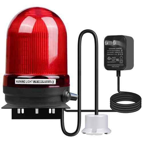 Sump Pump Alarm, High Water Leak Detection, with 110dB Loud Alarm and LED Indicator, 5ft Probe Cable, Suitable for Indoor/Outdoor Systems in Basements, Septic Tanks, and Sumps