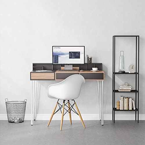 SMARTSTANDARD 28 Inch Hairpin Table Legs, 3 Steel Rods 1/2 Inch Pipe Diameter, 800lbs Load Capacity, Mid-Century Style for Coffee Table, Side Table, Night Stand (White, 4PCS)