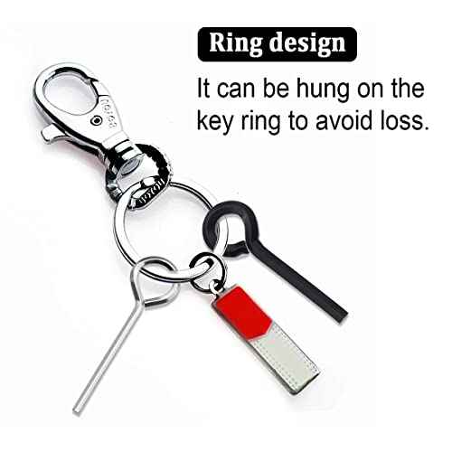 12PCS 5/32¡± Standard Hex Dogging Key with Full Loop£¨Black£©,Metal Wrench Door Key for Push Bar Panic Exit Devices