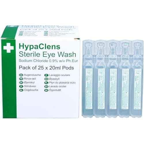 HypaClens Saline Eye Wash Pods, (Pack of 25)