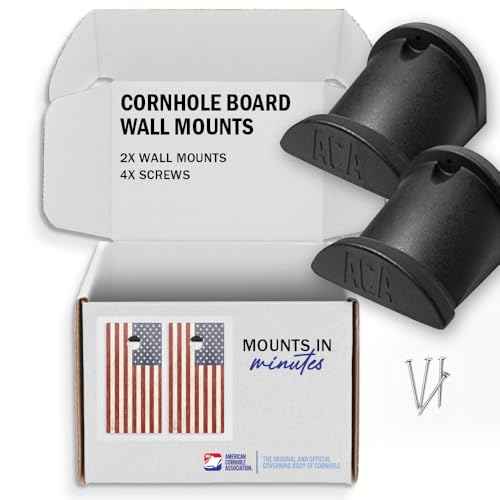 ACA American Cornhole Association Official Mount Garage Wall Organizer Accessory Regulation Cornhole Board Hanger