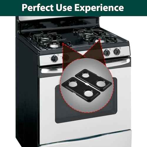 WB34K10009 WB34K10010 Drip Pans Cooktop Replacement Parts for GE Oven Double Burner Drip Pan Stainless Steel Range Cooktop Drip Bowls 16.62'' x 8'' Spectra XL44 Gas Stove Drip Pans Oven Parts 2 Pcs