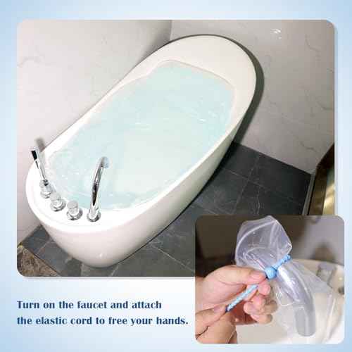 Water Storage Bladder Bathtub Drinking Water Bag Food-Grade Storage Emergency Drinking Water Container, Comes with Hand Pump,Disaster and Hurricane Survival (100 Gallon) (2pcs)
