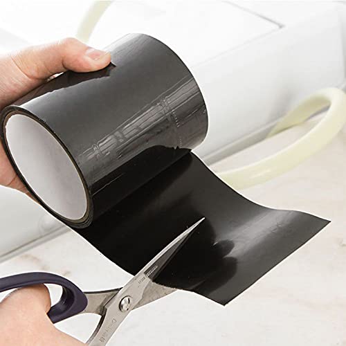 EORTA Strong Waterproof Tape Flexing Repair Tape Seal/Stop Leaks/Moistureproof Adhesive Tape for Car Pipes, Patch, Cracks, Water Tanks, Drums, 10X150 CM/4" X 59", Black